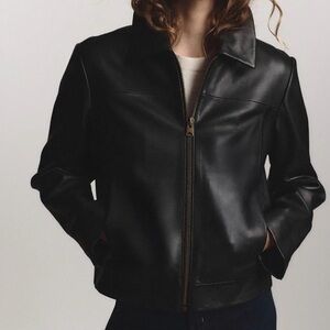 Black Leather Jacket for Women
